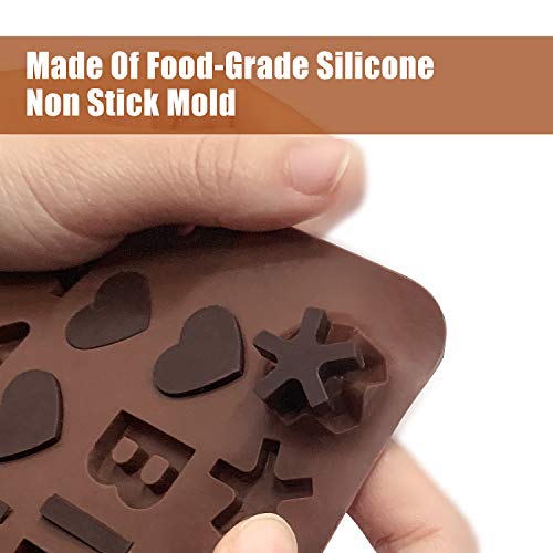 Silicone Letter Mold and Number Chocolate Molds