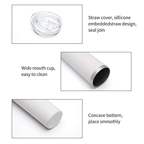 20 oz Skinny Tumblers Bulk Set (8 Count)