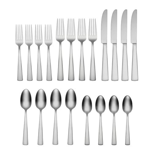 H290020AL20 Satin Nocha 20 Piece Everyday Flatware Set (4 Count)