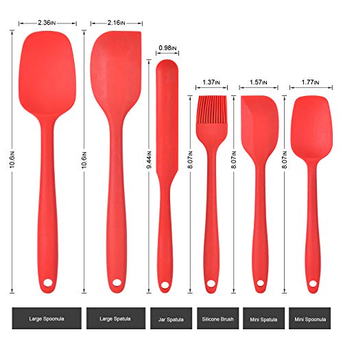 Silicone Spatula Set Food Heat Resistant Kitchen Rubber