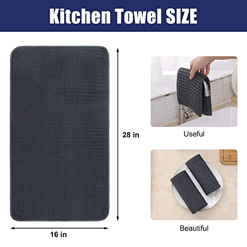 Microfiber Waffle Weave Kitchen Towels (4 Count)