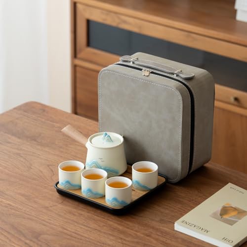 Portable Chinese Tea Set with Carry Bag