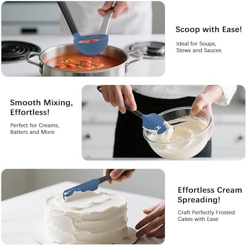 Silicone Kitchen Cooking Utensils Set