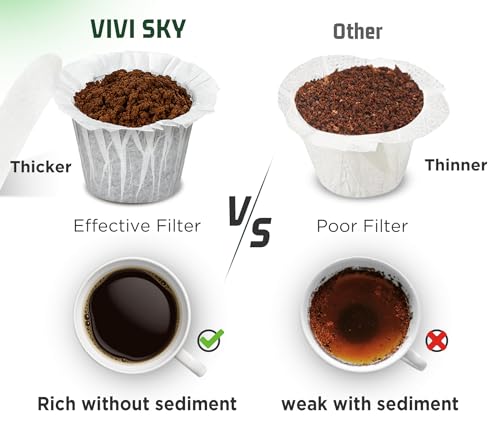 Disposable K Cup Filters with Lids (300 Count)