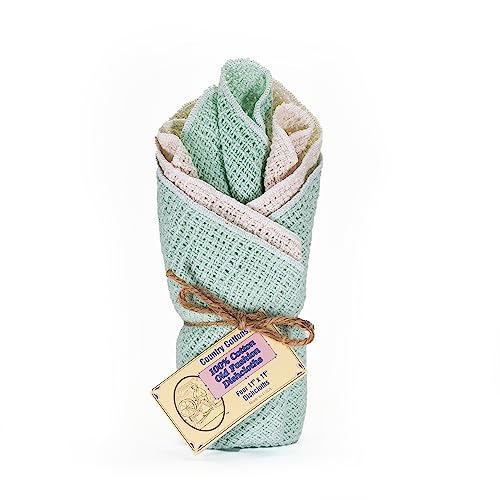 Old Fashion 100% Cotton Dishcloths (4 Count)