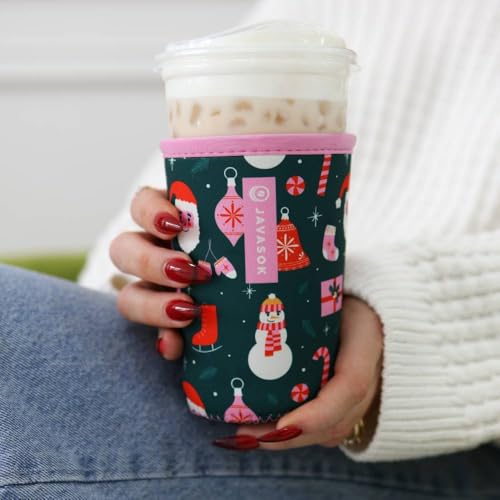 JavaSok Iced Coffee & Cold Soda Insulated Neoprene Cup Sleeve