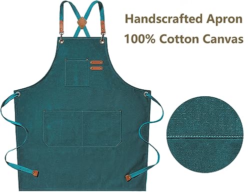 Chef Aprons for Men Women with Oversized Pockets