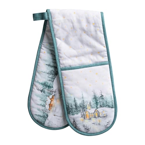Double Oven Mitts 100% Cotton Double Oven Glove