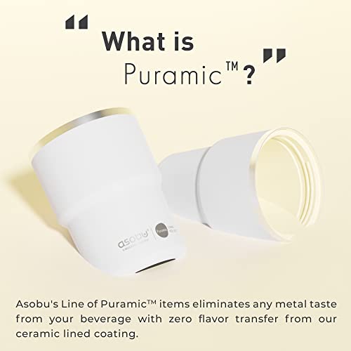 Travel Mug Ceramic Coated Stainless Steel Insulated with Leak and Spill Proof Lid