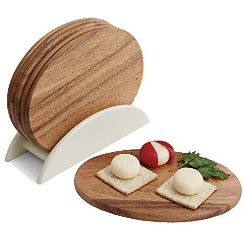 Woodard & Charles 6 Acacia Wood Serving Boards w