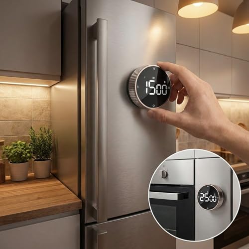 Rechargeable Magnetic Kitchen Timer