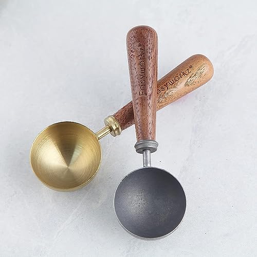 Retro Stainless Steel Coffee Spoon With Black Walnut Handle