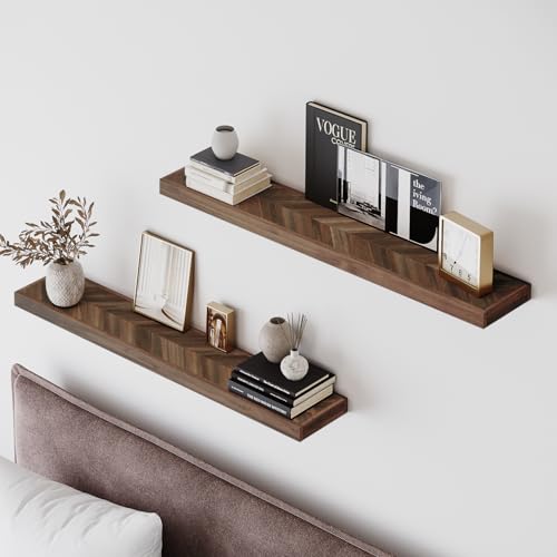 48'' Chevron Floating Shelves for Wall (2 Count)