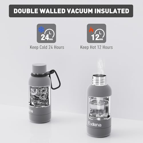 Small Water Bottle 12oz with Clip