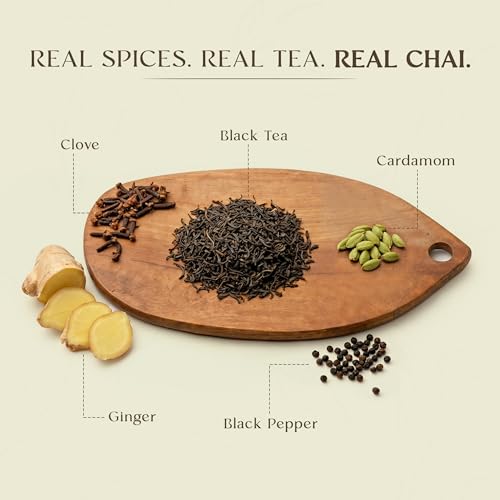 Ginger Masala Chai Black Tea Loose Leaf 100gm (3.53 Ounce)