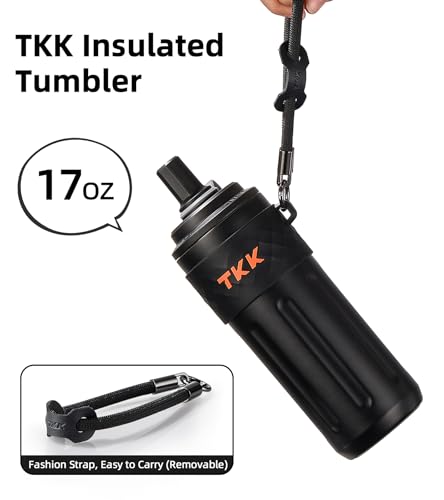 17 OZ Travel Tumbler Ceramic Lining with Straw Lid