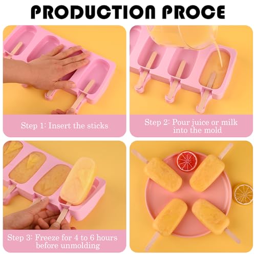 Large Silicone Popsicle Molds (3 Count)