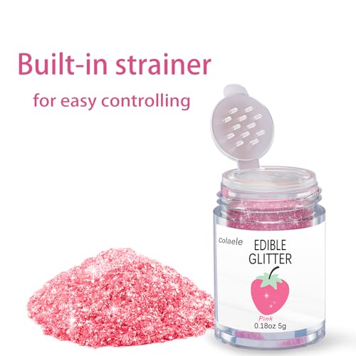 Pink Edible Glimmer Powder Glitter