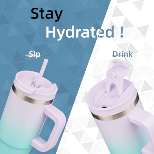30 oz Insulated Tumbler Water Bottle with Handle
