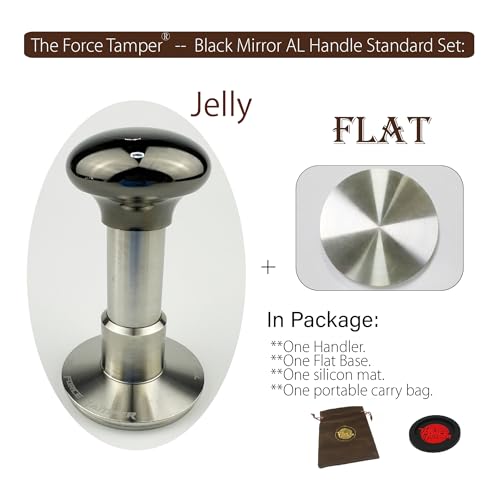 58.50mm Standard Set Black Mirror Jellyfish AL Handle Coffee Tamper