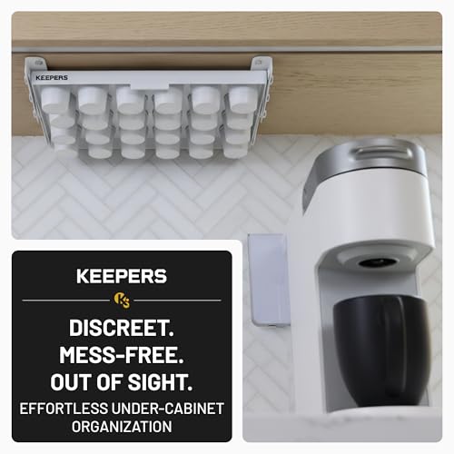 KEEPERS Under Cabinet K Cup Holder with Swing