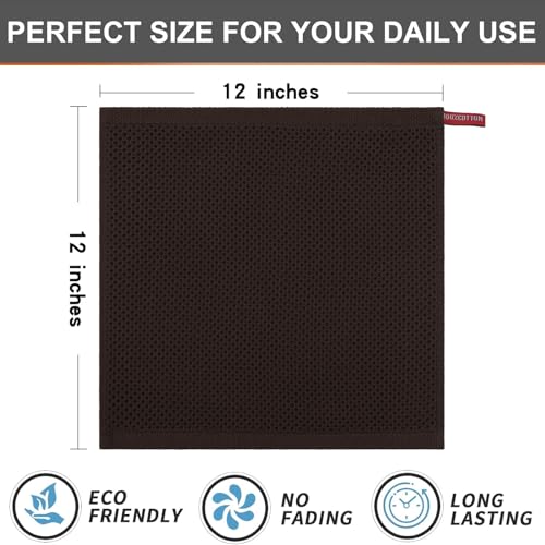 100% Cotton Waffle 6 (6 Count)
