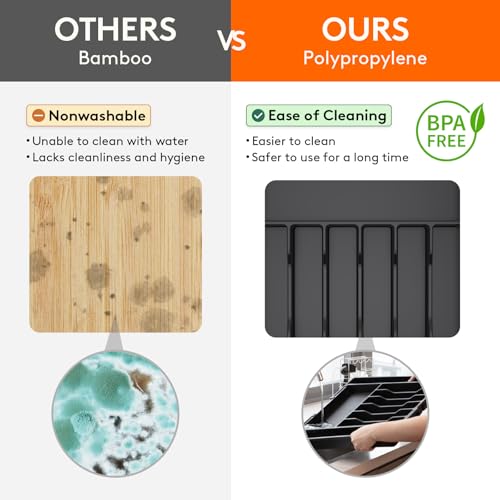 Extra Large Silverware Drawer Organizer