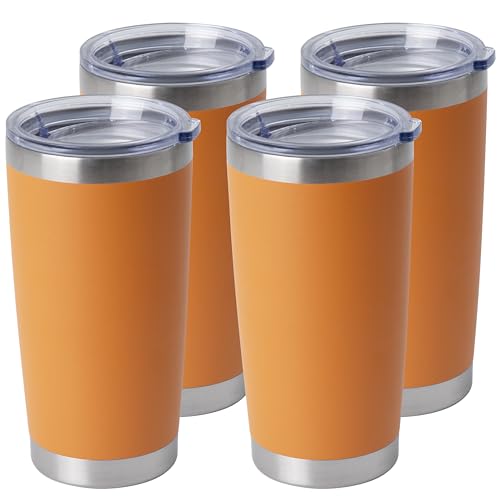 20oz Stainless Steel Tumblers Bulk (4 Count)