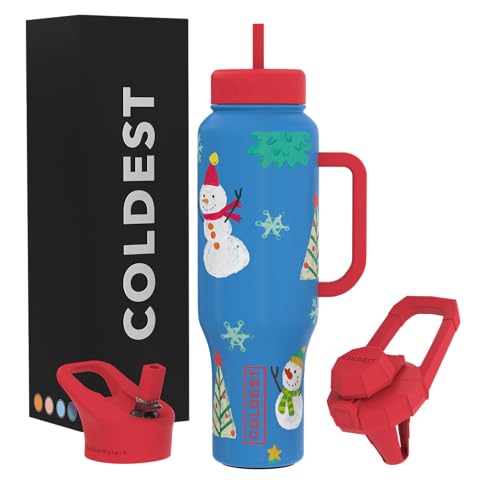 Coldest Tumbler with Handle and Straw