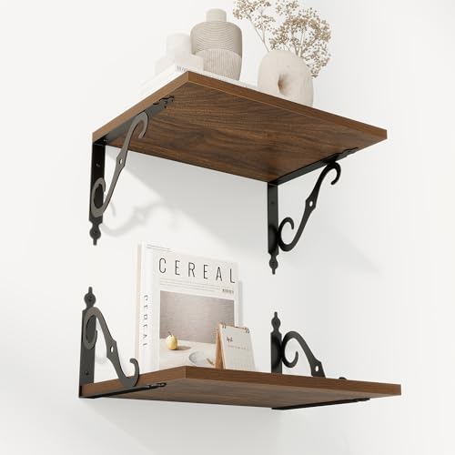 12 Inch Deep Floating Shelves for Wall (2 Count)