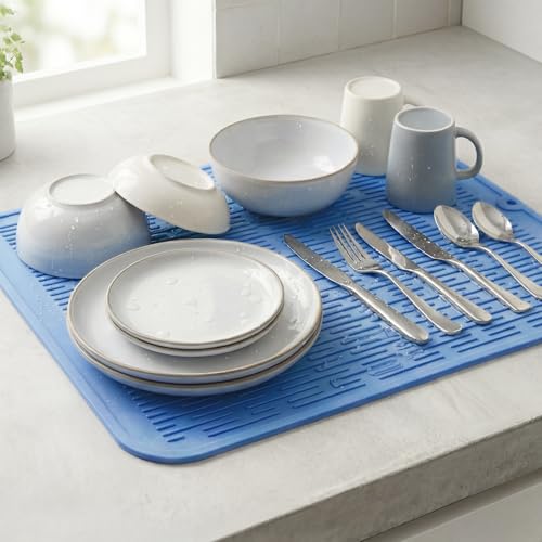 Silicone Dish Drying Mat for Multiple Usage