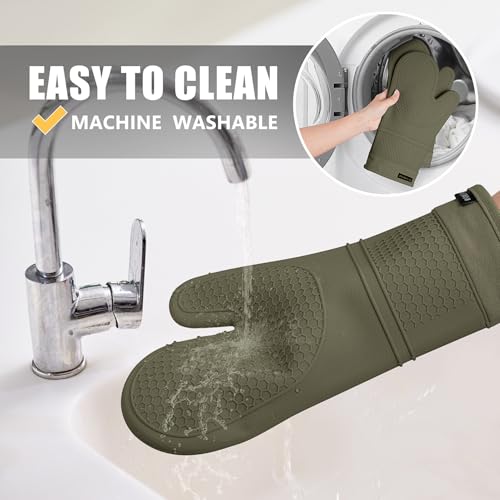 Silicone Oven Mitts and Pot Holders Sets