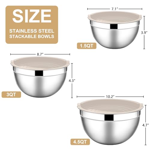 Mixing Bowls with Lids Set (3 Count)