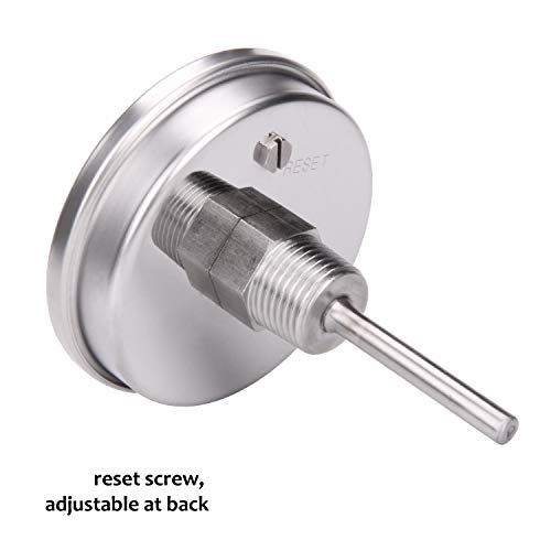 Fully Stainless Steel Bimetal Dial Thermometer