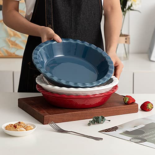 Pie Pan 9 Inch Ceramic Pie Dish (2 Count)