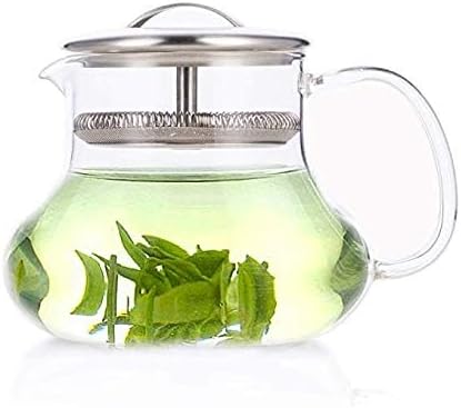 Yama Sitka 12oz Sitka Glass Teapot with Built-in Mesh Filter, Dishwasher Safe, Ideal for Loose Leaf Tea, Dishwasher Safe