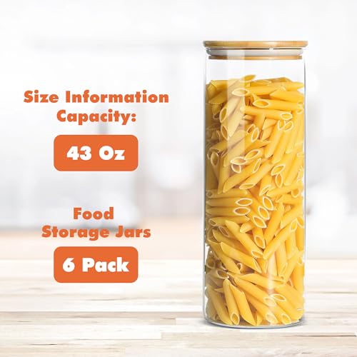 Glass Storage Containers with Airtight Bamboo Lids