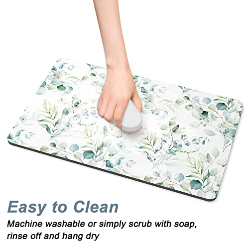 Coffee Mat 12" x 19" Cute Minimalism Design Coffee Bar Mats for Espresso Machine Station Accessories and Organizer
