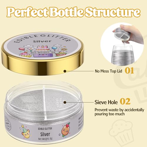 Edible Glitter for Drinks Cakes