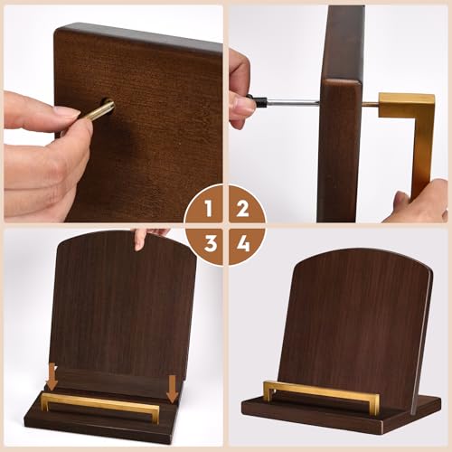 Beautiful Cookbook Stand with Removable Cutting Board