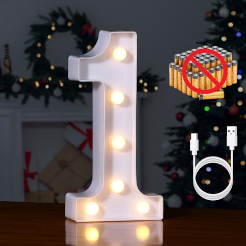 Rechargeable LED Letter Lights Sign Marquee Light Up Letters Sign for Night Light Wedding