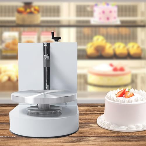 Cake Decorating Coating Machine Automatic Cake Cream Spreading Coating Filling Machine Birthday Cake Cream Smoother Bread Cream Spreading Machine Suitable for 4