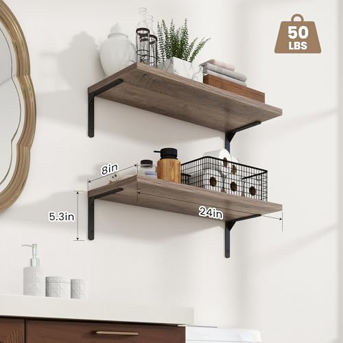 Deep Floating Shelves (2 Count)
