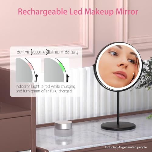8” Lighted Makeup Mirror