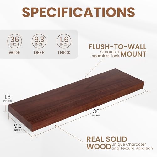 Deep Floating Shelves (2 Count)