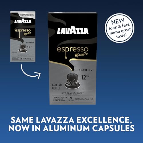 Espresso Maestro Ristretto Aluminum Capsules Compatible with Nespresso* Original Machines (60 Count)