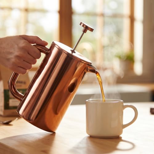 8 Cup Double Wall Insulated Stainless Steel French Coffee Press