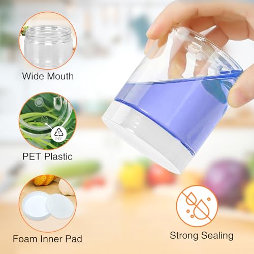 8 OZ Plastic Jars (48 Count)