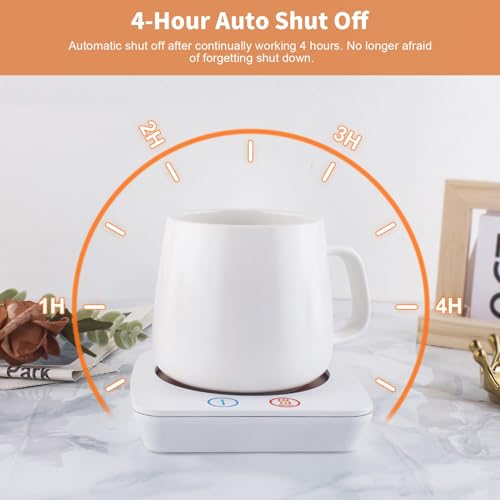 Coffee Warmer & Mug Warmer for Home Office Home Desk with 4H Auto Shut Off