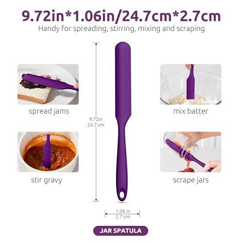 Skinny Silicone Jar Spatula Scraper